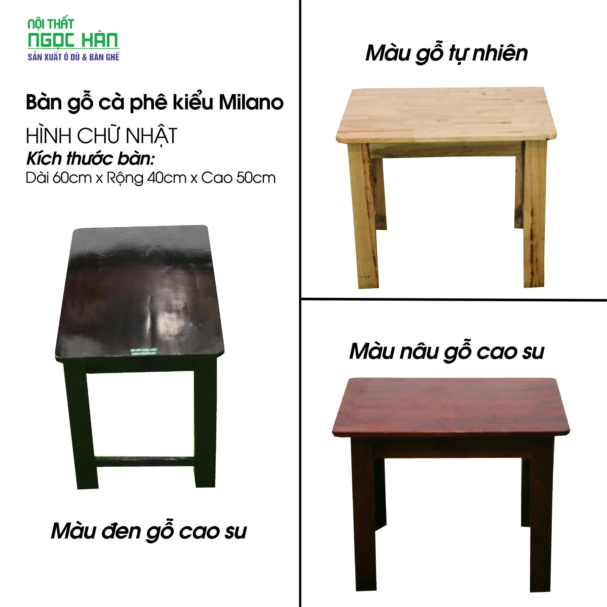 BÀN GỖ MILANO – NHỎ GỌN, BỀN ĐẸP CHO MỌI KHÔNG GIAN QUÁN CAFE